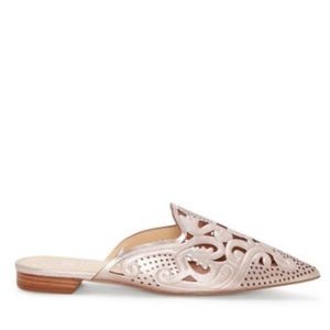 Vince Camuto Meekel Rose Gold Pointed Flats Mules
